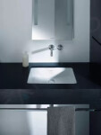 DURAVIT - Vero Umyvadlo zápustné 485x315 mm, s přepadem, WonderGliss, bílá 03304800001