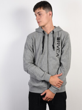 RVCA CAGE HEATHER GREY pánská mikina na zip - M