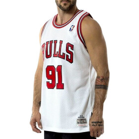 Mitchell & Ness Chicago Bulls NBA Swingman Jersey Bulls 97-98 Dennis Rodman M SMJYAC18079-CBUWHIT97DRDN pánské oblečení S