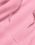 Růžová dámská klokaní mikina (YS10003-20) Růžová