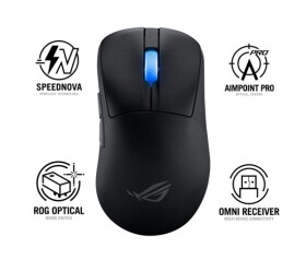 ASUS myš ROG Keris II Ace, bezdrátová herní myš, černá EDF_1663043