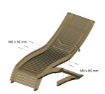 Relaxační lehátko Linea, lípa