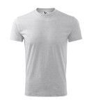 Classic tričko unisex světle šedý melír 3XL