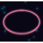 Svítící náhrdelník růžový 56 cm Amscan Svítící náhrdelník růžový 56 cm Amscan