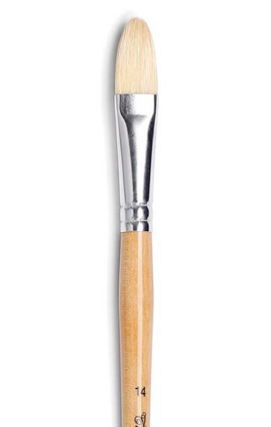 Štětec jazýček 388-4 dlouhý White Bristle Tintoretto