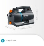 Aku povrchové čerpadlo Gardena 3000 Silent 18V P4A set 14610-20