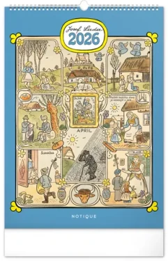 NOTIQUE Nástěnný kalendář Josef Lada 2026 / / 33 x 46 cm (PGN-35203-L)