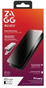 ZAGG Glass Elite Privacy 360 / Ochranné sklo / Apple iPhone 17 / Privacy filtr / Antimikrobiální úprava (200119885)