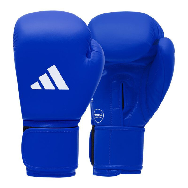 Turnajové boxerské rukavice adidas schválené IBA v modré barvě 12 oz