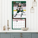 JF Turner Kalendář Minnesota Wild NHL 2026 Wall Calendar