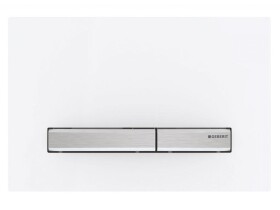 GEBERIT SIGMA50 ovládací tlačítko, bílé sklo/chrom 115.788.11.2