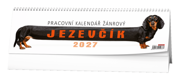 Stolní kalendář 2027 Baloušek Pracovní žánrový Jezevčík