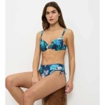 Dámská plavková podprsenka Summer Fleur WP - Triumph tmavá kombinace tyrkysové (M025) 042B
