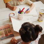 Konges Sløjd Mini omalovánky pro děti Caketastic – pink, růžová barva, papír