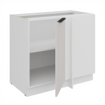 Spodní rohová skříňka Como 105 ND 1F BB Barva korpusu: Bílá, Barva dvířek: Kašmír