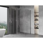 MEXEN/S - Mist T sprchový kout dveře křídlové 90 x 75, transparent, chrom 8A4T-090-075-01-00