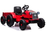 Mamido Dětský elektrický traktor s vlečkou T1 červený