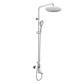 Mereo Dita vanová baterie s talířovou kulatou slim sprchou ø 300 mm, nerez CBE60101SCD3