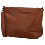 Stylová dámská koženková crossbody kabelka Gabra, hnědá