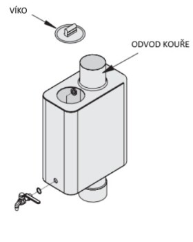 Víko pro ohřívač vody, model s kohoutem CZVP-50L
