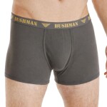 Bushman Pánské boxerky Edward II, tmavě šedé XL