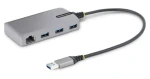StarTech USB Hub 3 porty šedá / USB rozbočovač / 3x USB-A / Gigabit Ethernet / USB 3.2 Gen 1 (5G3AGBB-USB-A-HUB)