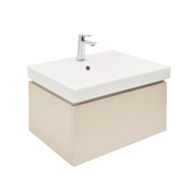 Koupelnová skříňka s umyvadlem SAT Feel 60x30x46 cm pískově béžová mat SATFEEL60BEU1B SATFEEL60BEU1B
