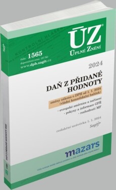 ÚZ 1565 Daň přidané hodnoty,