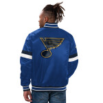 Starter Pánská bunda St. Louis Blues NHL Home Game Varsity Satin Jacket Velikost: XL