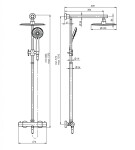 Rubineta - Termostatický nástěnný set THERMO-15 ETNA OLBATH15ET