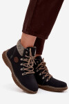 Zateplené kotníkové boty trapery dámské černé Zenaya 37