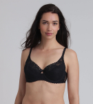 Dámská krajková podprsenka s kosticí PLAYTEX UNDERWIRE BALCONETTE BRA - PLAYTEX - černá 75 B