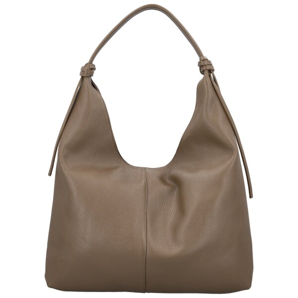 Trendy dámská kožená kabelka na rameno Anestis, taupe