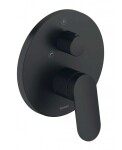 DURAVIT - Wave Baterie pod omítku, pro 2 spotřebiče, matná černá WA5210012046