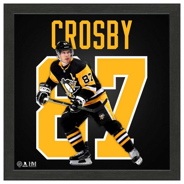 Obraz Pittsburgh Penguins NHL Sidney Crosby #87 Impact Jersey