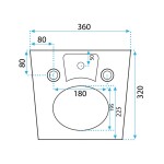 REA - Sada závěsné WC mísy CARLO Flat Mini Rimless + závěsného Bidetu CARLO Mini KPL-C2760