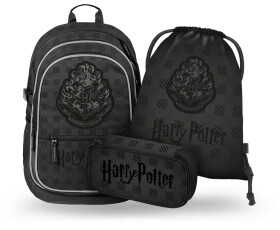 Školní batohový 3-dílný set BAAGL CORE - Harry Potter Bradavice černý (batoh, penál, sáček)