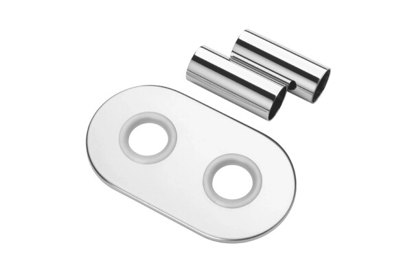 CERANO Krycí rozeta středového připojení radiátoru 50mm - chrom