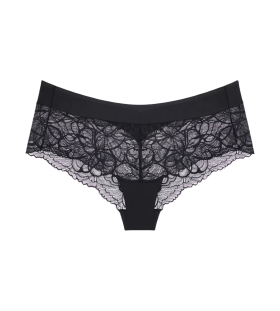 Dámské kalhotky Body Make-Up Illusion Lace Shorty - BLACK - černé 0004 - TRIUMPH BLACK 44
