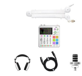 Rode Solo podcasting bundle - White