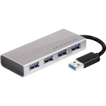 CLUB3D USB 3.0 Hub CSV-1431 stříbrná / 4x USB 3.0 (CSV-1431)