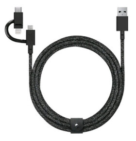 Native Union BELT-CCL-COS-NP Universal (USB-C – Lighting/USB-C), 1,5m