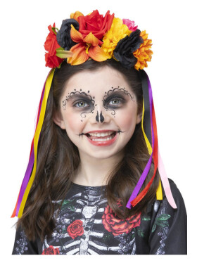 Smiffys.com Čelenka - Den mrtvých - dětská