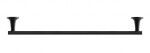 DURAVIT - Starck T Držák ručníku, délka 60 cm, černá mat 0099424600