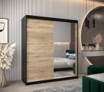 Šatní skříň Abi V2 Barva korpusu: Dub Sonoma, Rozměry: 200 cm, Dveře: Dub sonoma