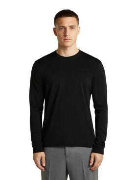 Pánské merino triko dlouhý rukáv ICEBREAKER Mens 300 15,5 MerinoFine LS Tee, Black velikost: S