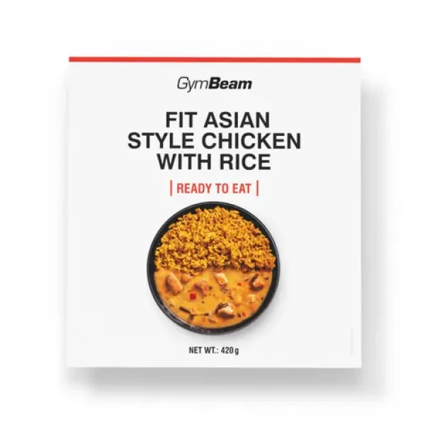FIT Kuře s rýží na asijský způsob Ready to eat - GymBeam (6 x 420 g) (74365-2-6x420g)