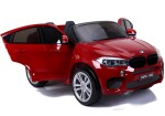 Mamido Elektrické autíčko BMW X6 M dvoumístné XXL lakované červené