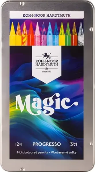 KOH-I-NOOR Progresso Magic 8772 / Pastelky / trojbarevné jádro / kulaté / 12 ks (8772)