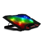 EVOLVEO Ania 5RGB černá / chladící podložka pro notebook do 15.6" / 1x 125 mm 4x70 mm ventilátor / RGB podsvícení (Ania5RGB)